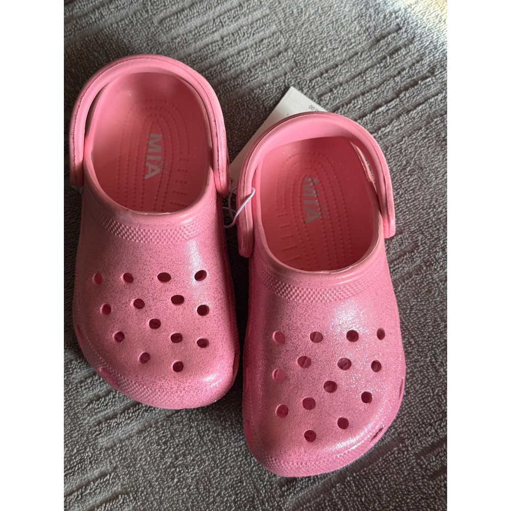 MIA Girl Toddler Gabbye Pink Glitter Clogs Slip On Shoes Size 10M NEW NWT light